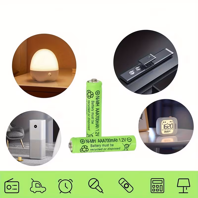 24/8pcs, 12/10/8pcs+cargador ni- .2v aaa&aa batería recargable, paquete de baterías aaa, batería recargable aaa&aa de 700mah, 24 paquetes de baterías aaa, para mando a distancia ratón, regalo de san valentín, regalo para novio, regalo para hombre Detalles del producto 6