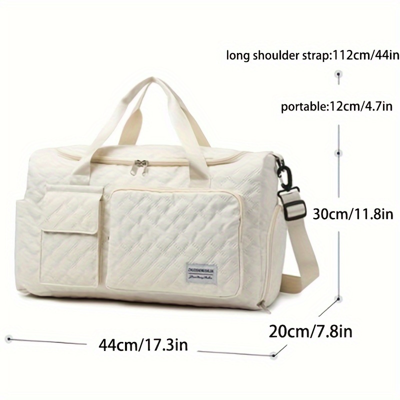 womens weekend bag travel luggage with 17 inch laptop compartment carry on overnight personal item bag 30l travel sports gym   bag details 2
