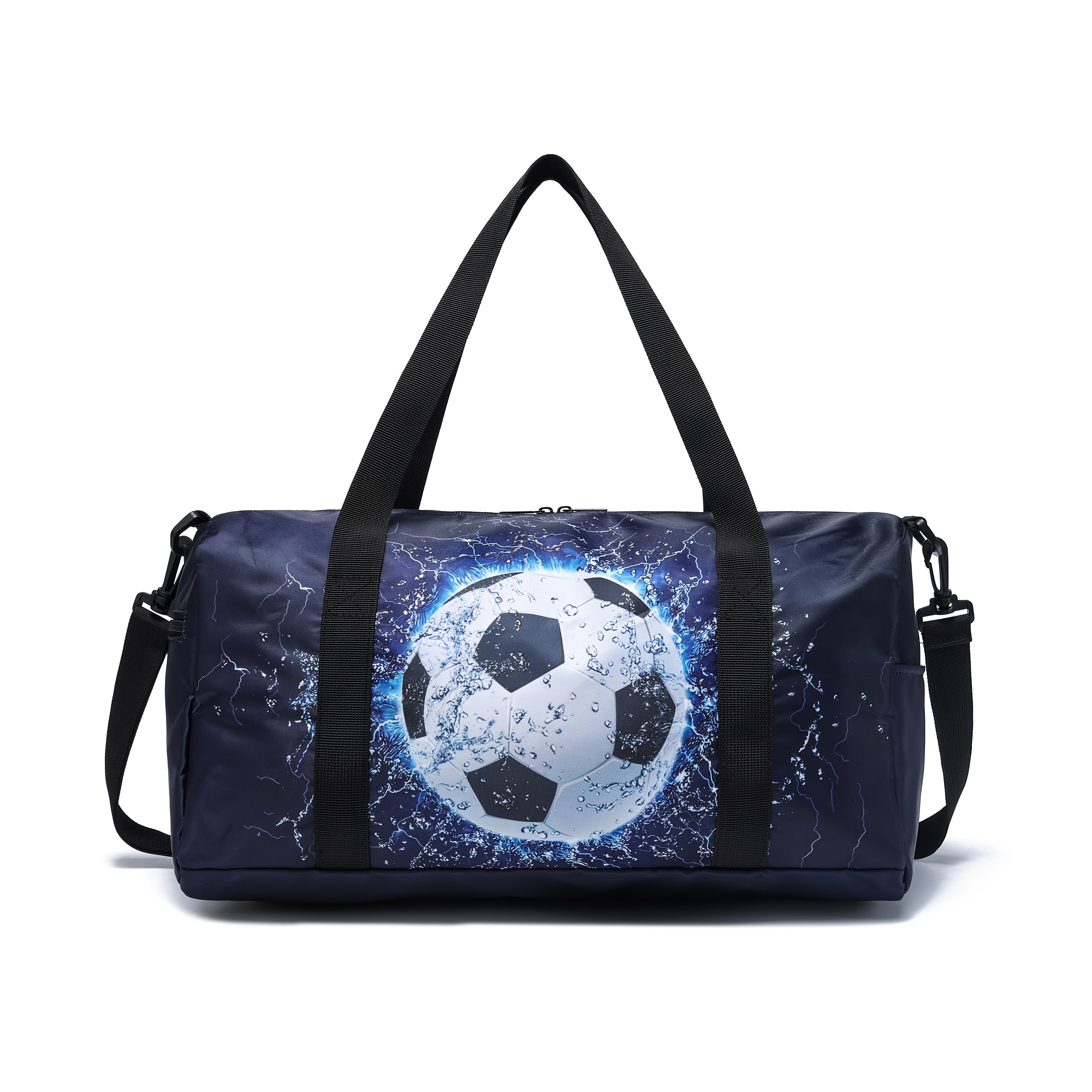 

Sac de Voyage de Football de Grande avec Compartiment à Chaussures – Sac à Épaule Sportif Polyvalent pour Entraînement, Yoga et Camping, Polyester , , Fermeture Éclair