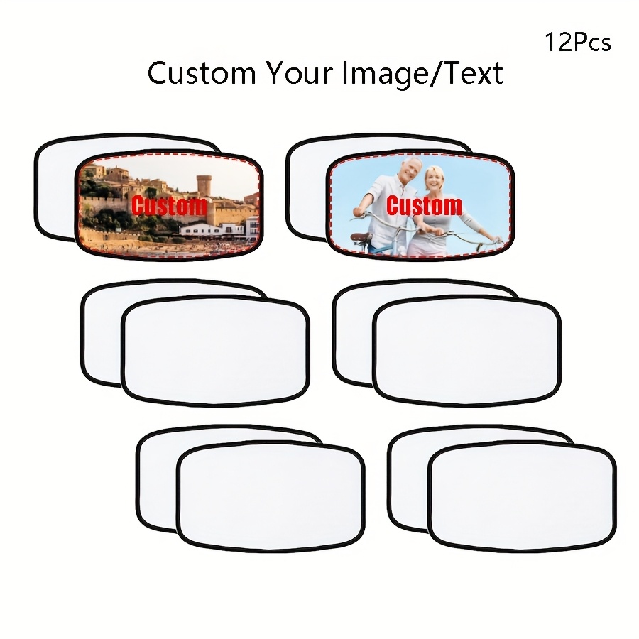 TEMU 12pcs Personalized Custom Clothing Patches Hat Shoes Cloth Stickers Diy Creative Picture Text Logo Single-sided Printing Heat Transfer Cloth
