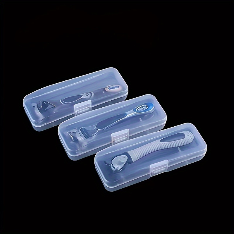 

1pc Portable Shaver Storage Case - Manual Shaver And Shaver Protection Case - Travel And Camping