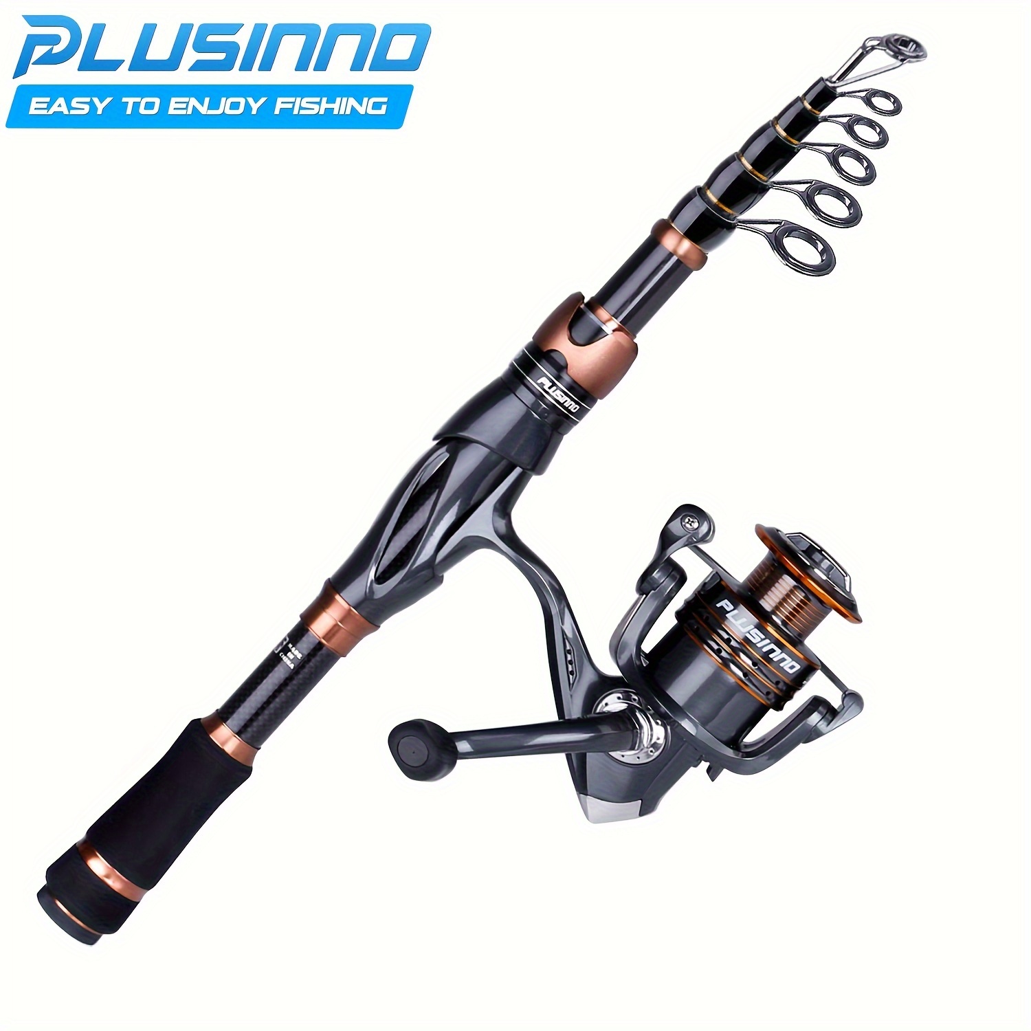 

Plusinno Eagle Hunting Vii Telescopic Fishing Rods And Reel Combos, 24ton Carbon Fibre, Portable Telescopic Fishing Pole Spinning Reels For Travel Fishing Gifts For Man