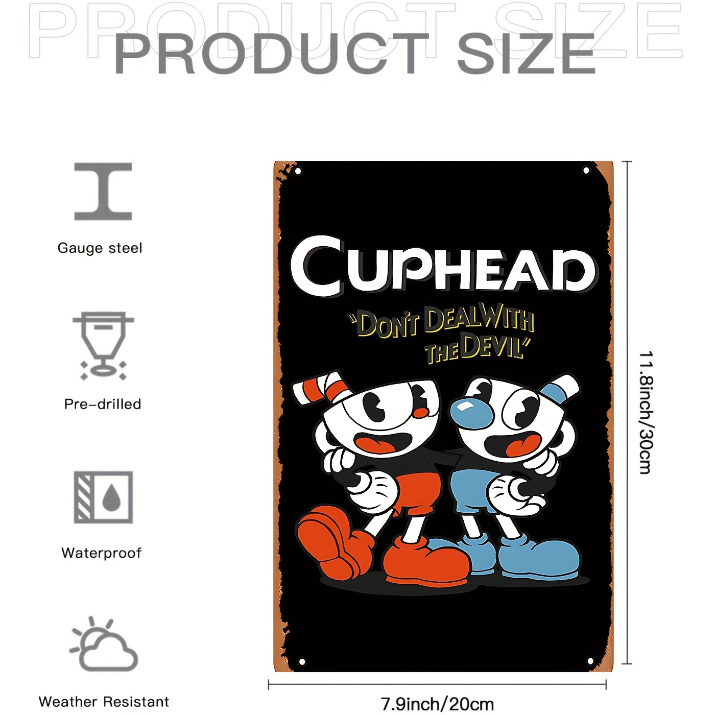 'don't Deal Devil' Vintage Metal Sign Perfect Home - Temu