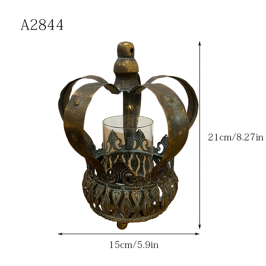 2d Iron Windproof Candle Holder, Decor For Homestays And Bars