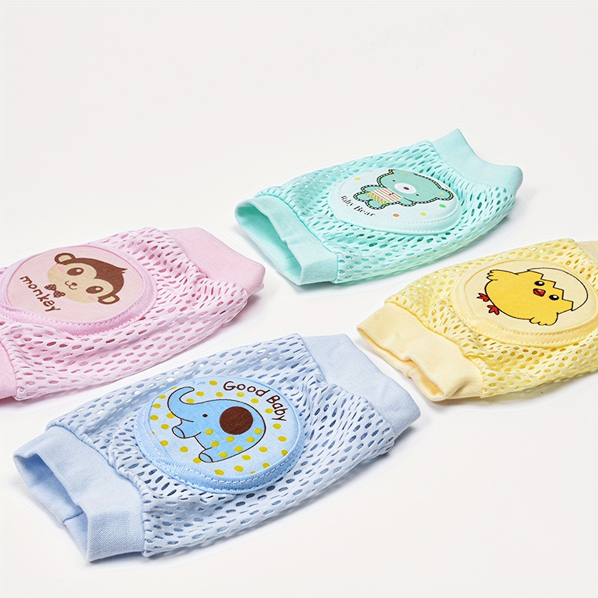 1 Pair Baby Knee Pads Children's Learning to Walk Anti-Fall Crawl Protective Gear Children's Knee Learning to Crawl Protective Cover Pad Thin Style for Summer