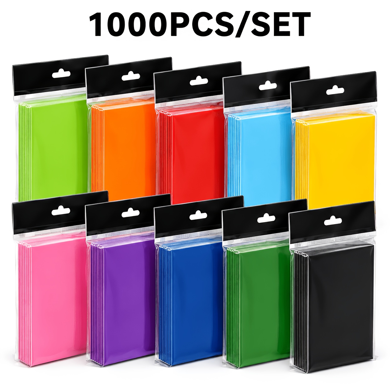 football card plastic sleeves Premium 1000-Count Trading - Durable PP Material * Sports Cards * Cards & Collectibles 1/2 standard size trading cards and sports cards up to 35pt thickness 200 Card Sleeves Toploads For