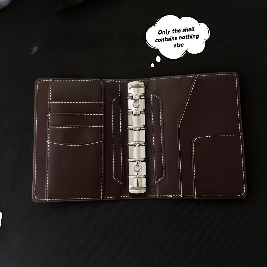 E-shop A7 Vintage-Lederordner | Tragbares Notizbuch | Kompatibel mit Foto- & Tagebucheinsätzen | Minimalistisches genähtes Design