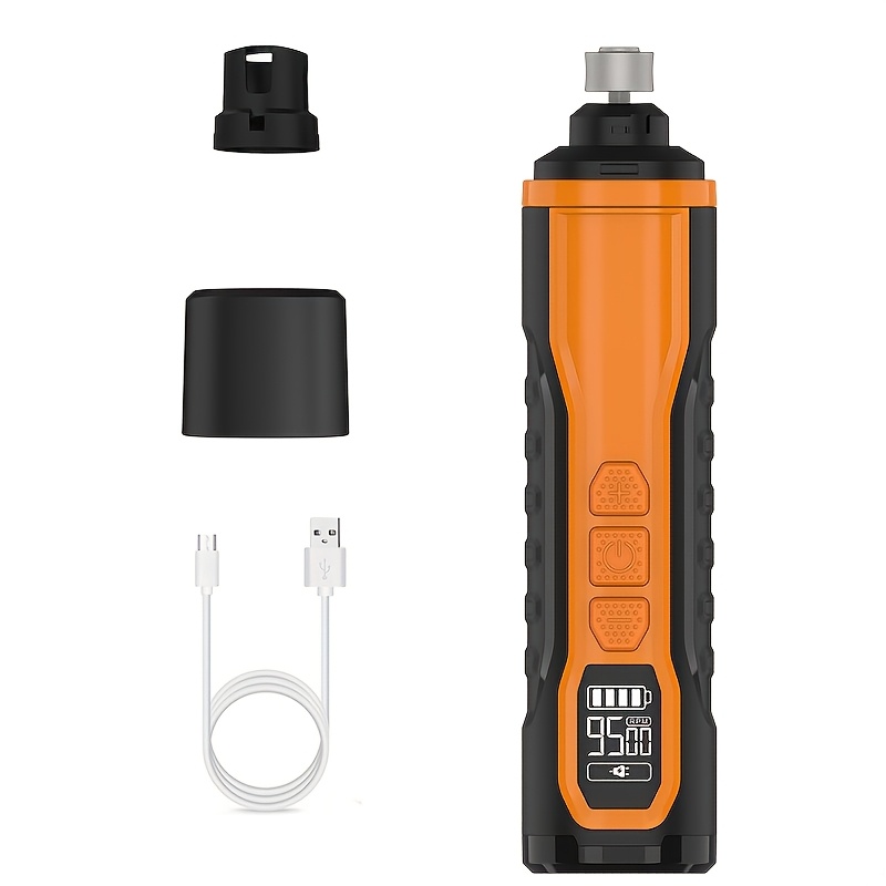 TEMU 5- Nail Grinder, Rechargeable Electric Dog Nail Trimmer Painless Paw Grooming, Duty Pet Nail Grinder For Dogs/cats/birds/large Medium Small