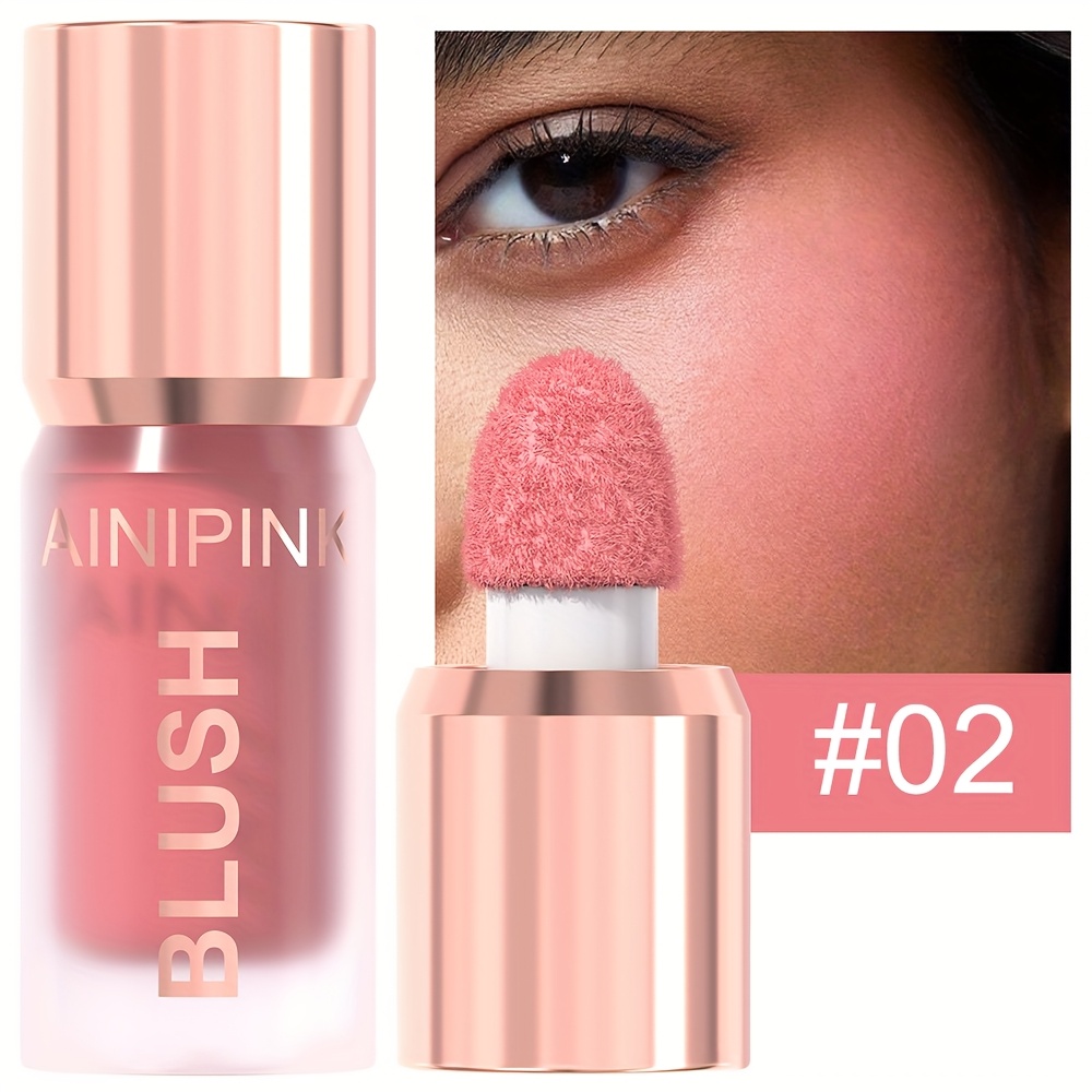 Image of Ainipink 1pc Liquid Blush Is Moisturizing, Light, And Easy To Apply. It Brightens , Is Smooth And, Adheres Skin, And Is Suitable For Types. A Gift For Women's Cosmetics And Festivals