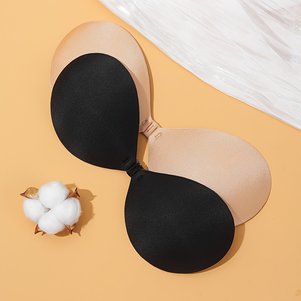 Seamless Stick-On Push Up Bra, Front Open Strapless Self-Adhesive Silicone  Bra, Women's Lingerie & Underwear
