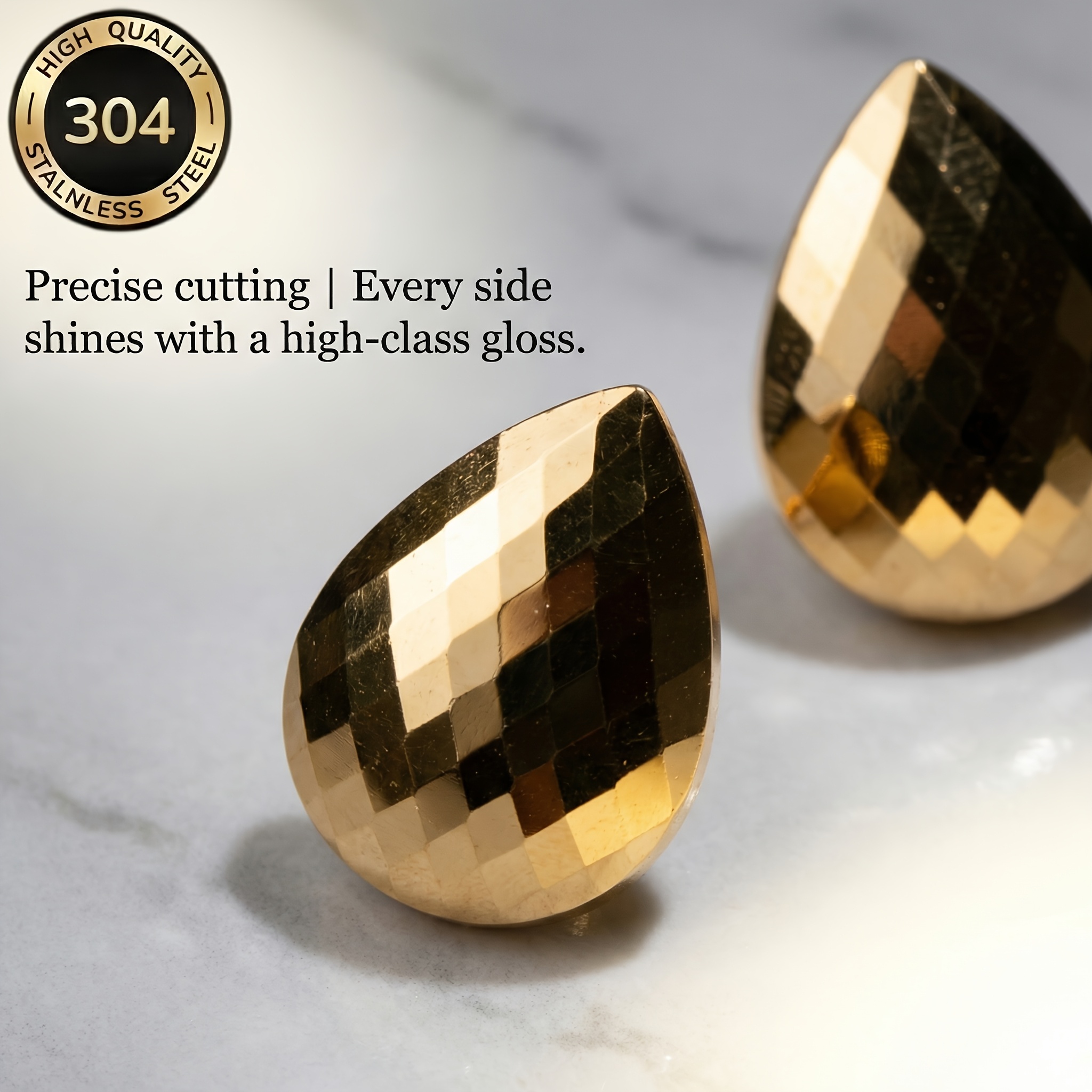 Women's Hypoallergenic Stainless Steel Earrings, Versatile Gift