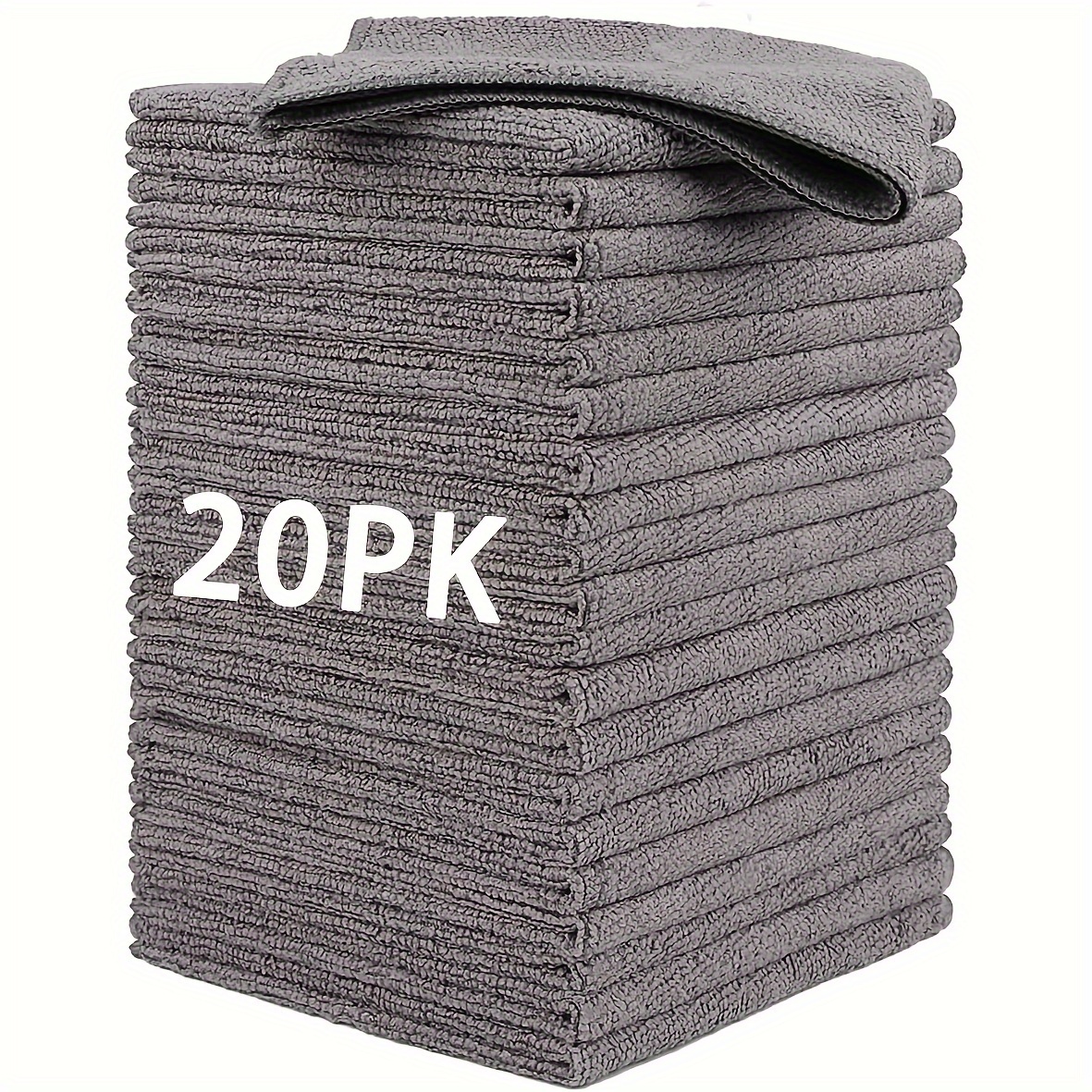 TEMU 4/10/ Pack Microfiber Cleaning Cloth, Bulk Microfiber Towel For Home, Reusable And Lint Free Cloth Towels For Car