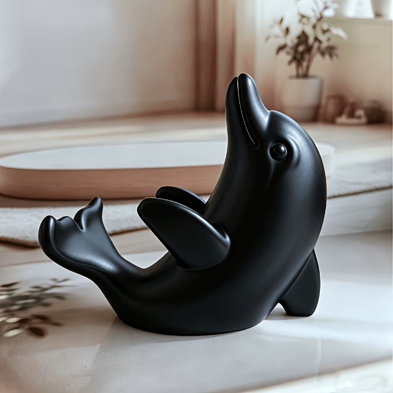 TEMU Cute Dolphin Phone Stand For Desk, 3d Printed Animal Phone Holder, Creative Smartphone Cradle Dock, Fun Video Watching Gift
