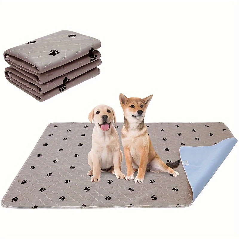 

Waterproof Dog Urine Pad, Can Be Machine Washed, Non-slip, Absorbent, And Reusable, Pet Training Pad, Dog Sofa Bed, Furniture Pad With Paw Print Pattern, Pet Cushion