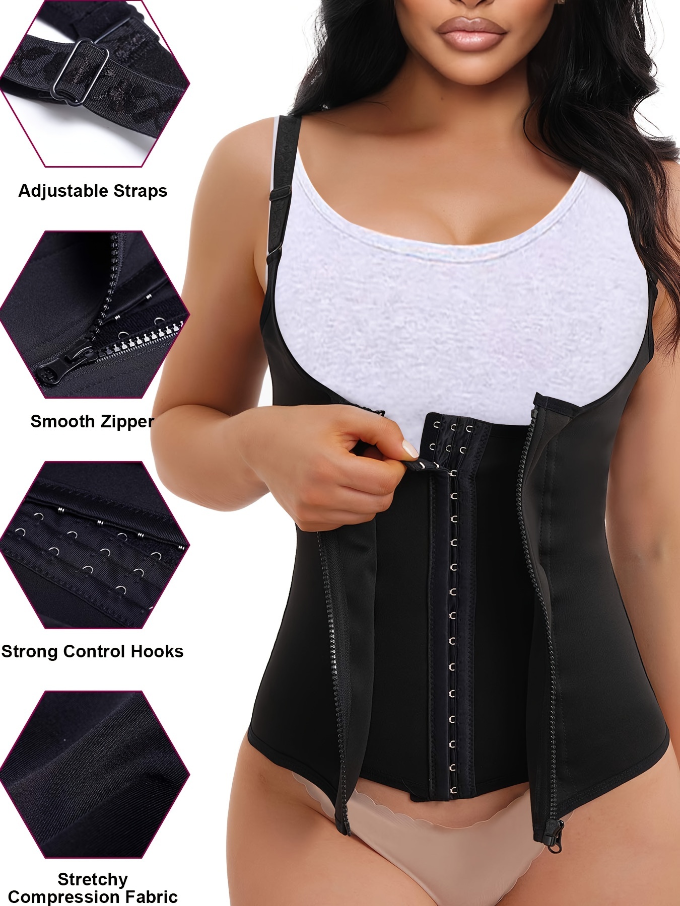 Waist Trainer Neoprene Corset Faja Body Shaper Plus Size Waist
