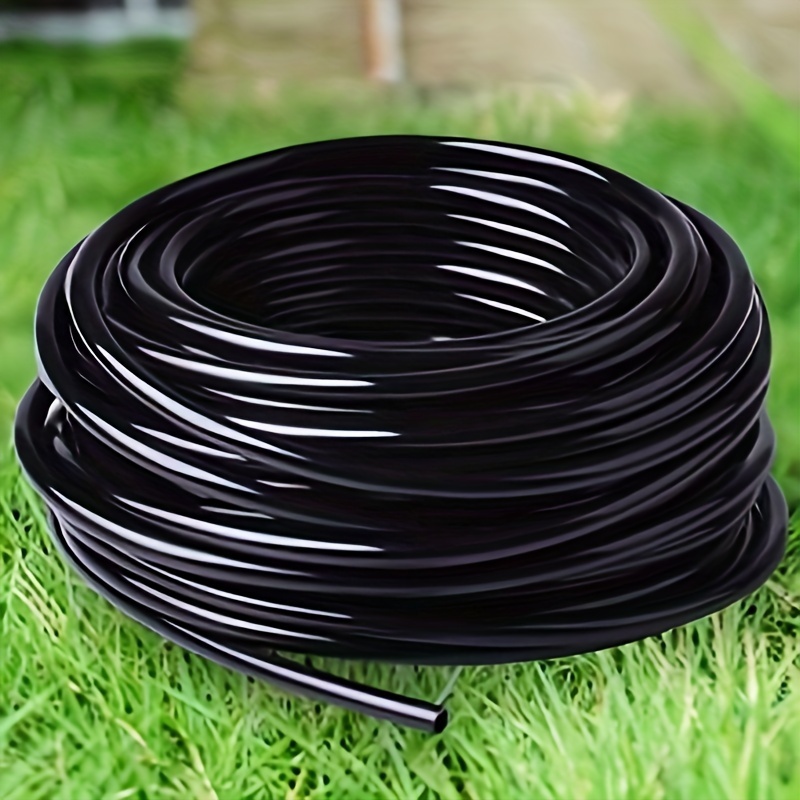 

100ft Black Polyethylene Drip Irrigation Tubing, 1/4" - Ideal For Drip Systems & Parts