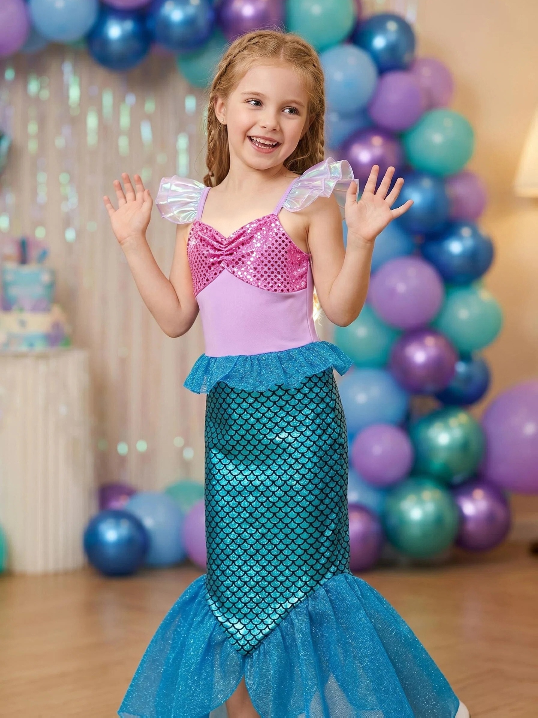 mermaid birthday outfit sold on Temu United States