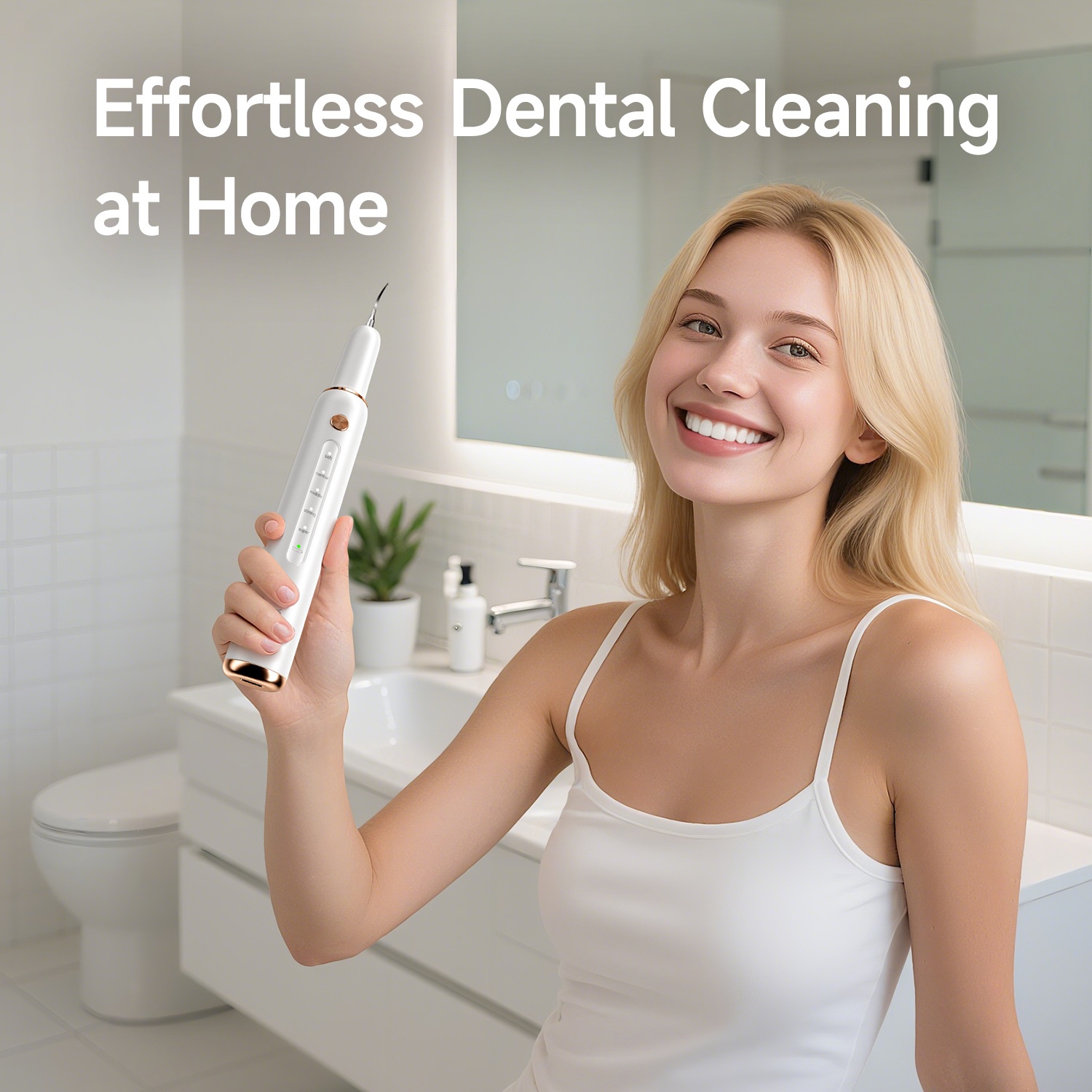 Multifunctional 5-Mode Tooth Cleaner with Metal Brush Heads