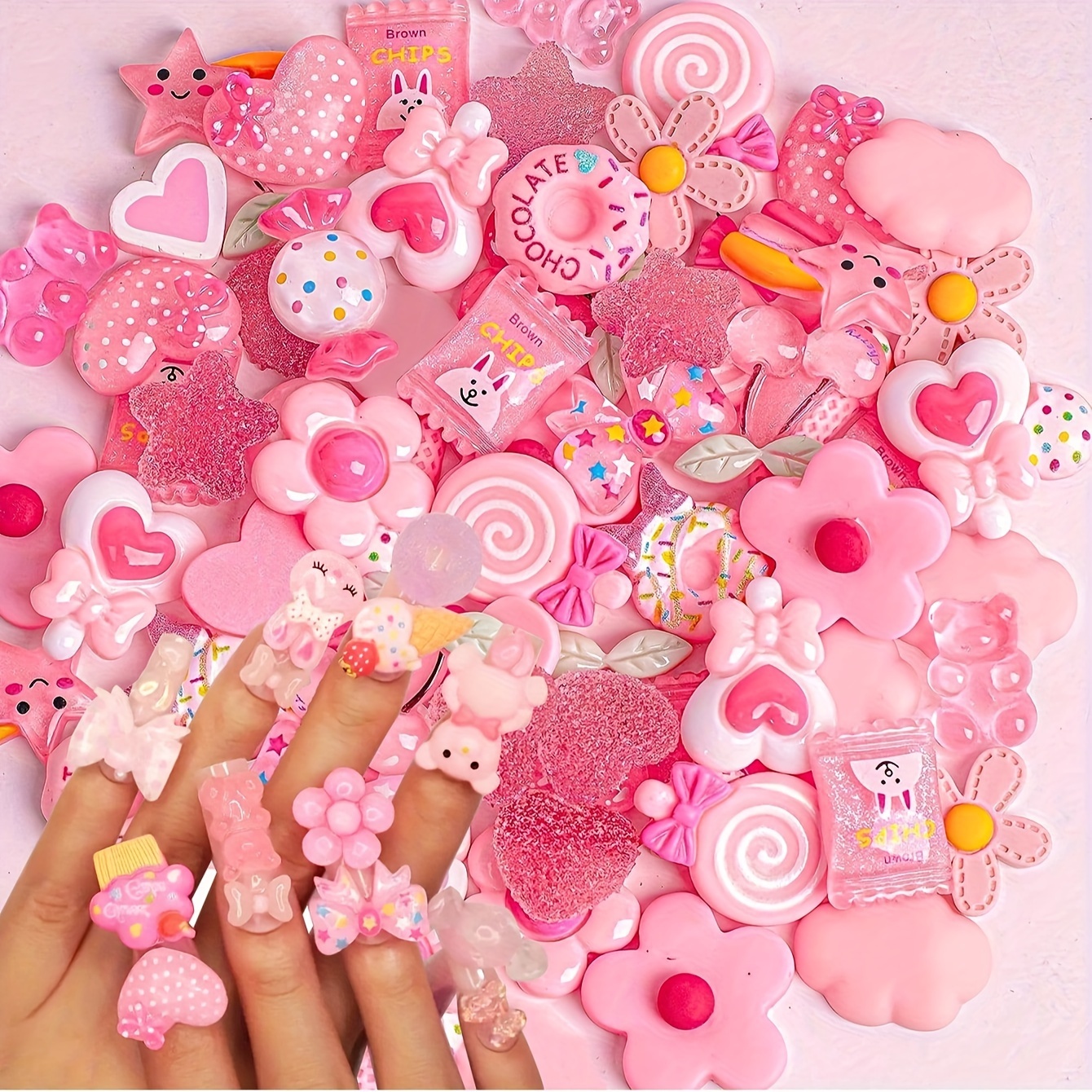 

50/100pcs , , Embellishments For Diy Crafts And Scrapbooking