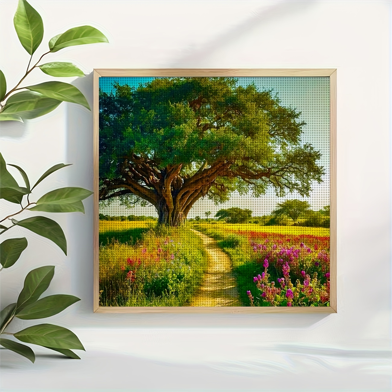 Cross-Stitch Kit, Under The Tree, Path Through The Flowers