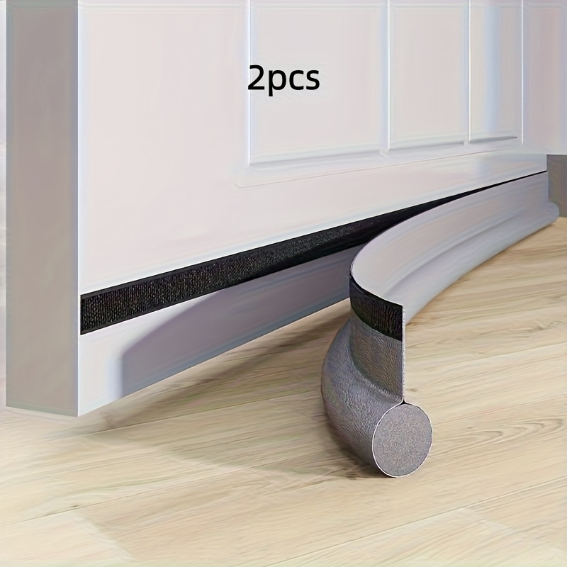 TEMU 2pcs Door Bottom Seal Strip, Adjustable Weather Stripping, Single-sided Foam Cold Barrier, Weather Stripping