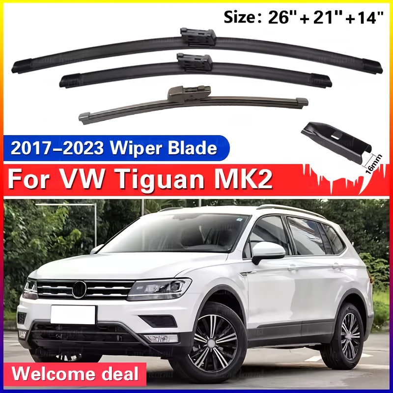 For Vw Tiguan Mk2 2017-2023 2020 2021 2022 Front And Rear Wiper Blades Windshield Windscreen Window