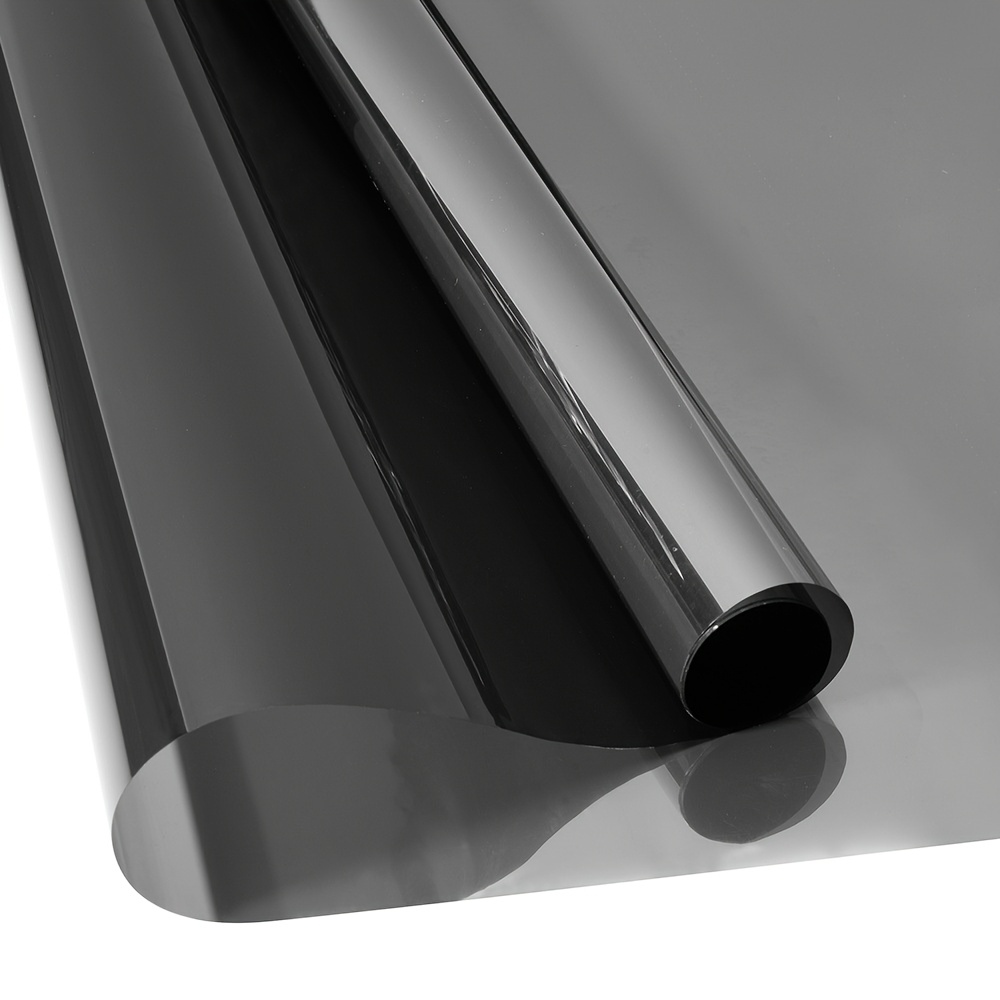 Image of Heat-insulating Glass Foil, Window Sun Protection, And Shading Heat-insulating Foil 90 * 200cm [black Opaque]