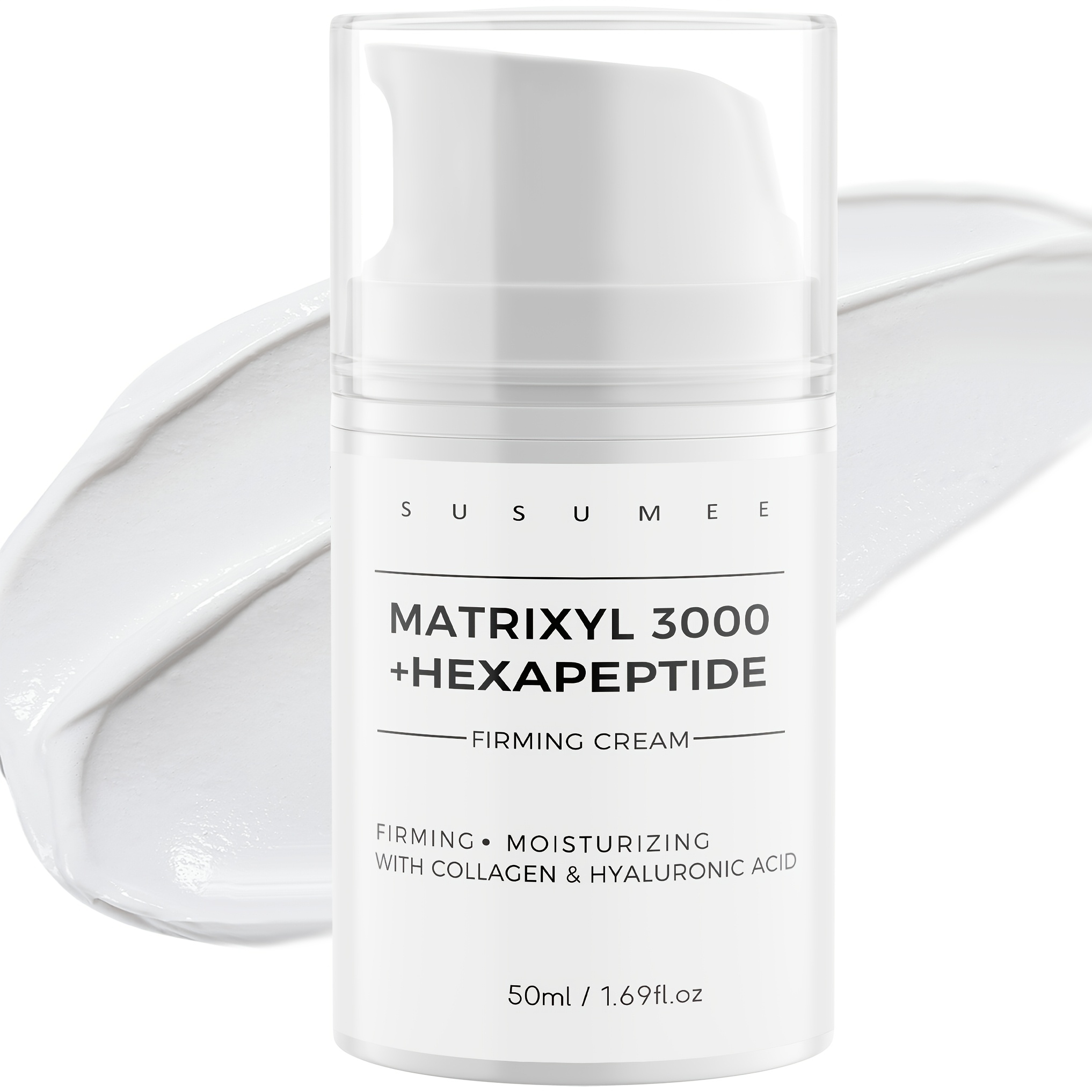 Image of 3000+hexapeptide Face Cream-with Collagen And Hyaluronic Acid, Firming, Smoothing And Moisturising Skin, Facial Moisturiser, 50ml/1.69fl.oz