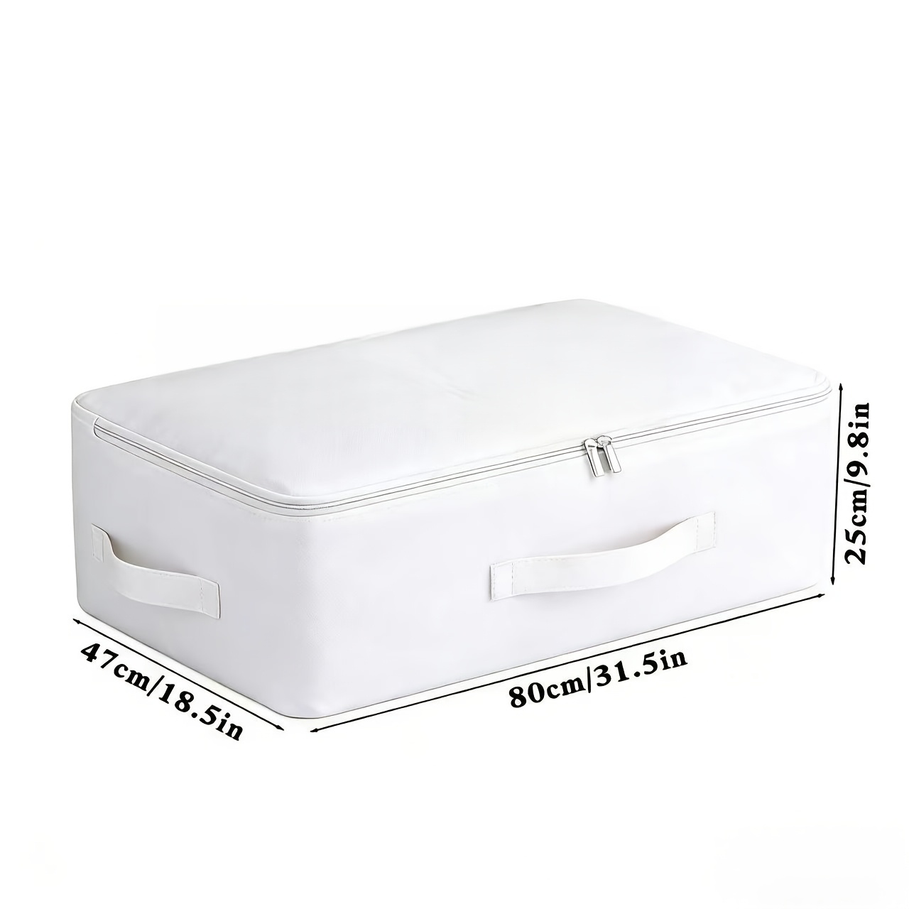 TEMU 1pc Under-bed Storage Bag With Transparent Window And Handles, Large Capacity For Storing Clothes, Quilts, Blankets, Etc., Under The Bed, In
