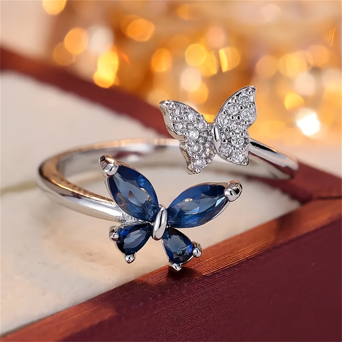 TEMU 1pc Ring Women's Fashion Exquisite | Adjustable Design, Suitable For Daily/party Wear Jewelry Valentine's Day Gift