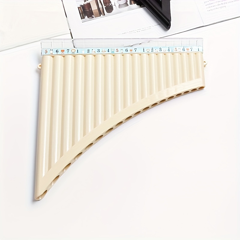 Flûte De Pan 18 Tuyaux En Bois (ABS) - Instrument à Vent Pour Débutants - Son Riche - Portable - Pour Étudiants Et Musiciens