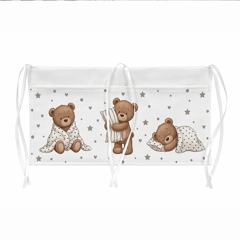 TEMU Organisateur Suspendu et à Double Poche, 1 pièce - Étoile Oreiller - Portable, Léger, en Tissu, Compatible avec les Poussettes et les Lits Bébés