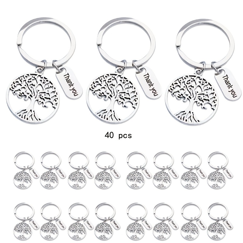 E-shop Geschenk für Sie/Ihn 20/40 "Danke" Baum des Lebens Schlüsselanhänger, Gastgeschenke. Geeignet für Schlüssel, -Accessoires. Geeignet für