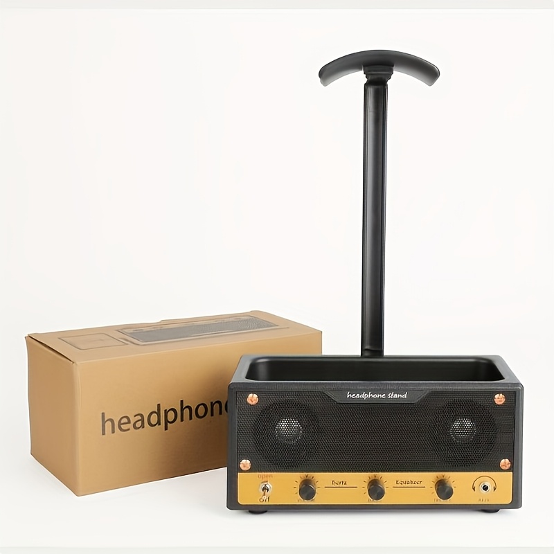 TEMU Ein multifunktionaler Aufbewahrungsständer für Kopfhörer, ein Schreibtisch-Organizer mit Haken für Gaming-Headsets