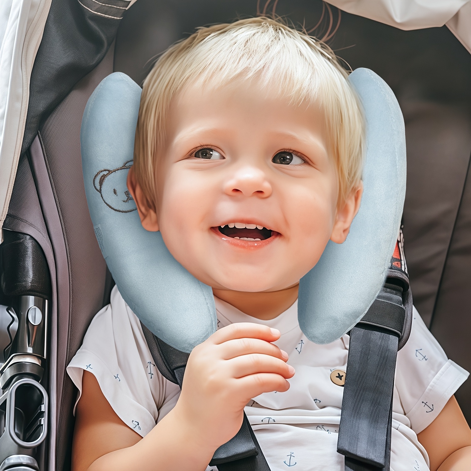 Flat Head Baby Pillow KAKIBLIN Baby Stroller Cushion Infant Car - Main Image