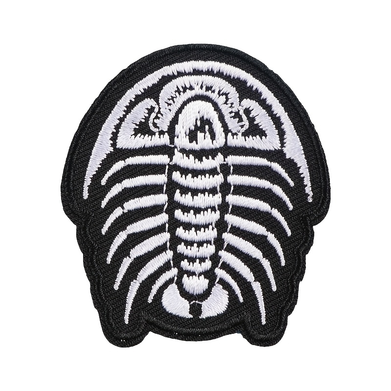 TEMU 1 pièce Patch brodé Trilobite, Appliqué thermocollant Paléontologie Punk Rock