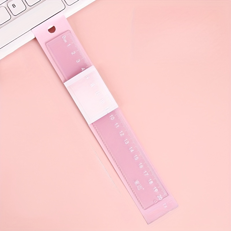 E-shop Kreatives Jelly-Farbenlineal, Lernwerkzeug für Büromalerei, Schülerlineal mit Hochwertigem 20cm Maßstab, Kleines Geschenk