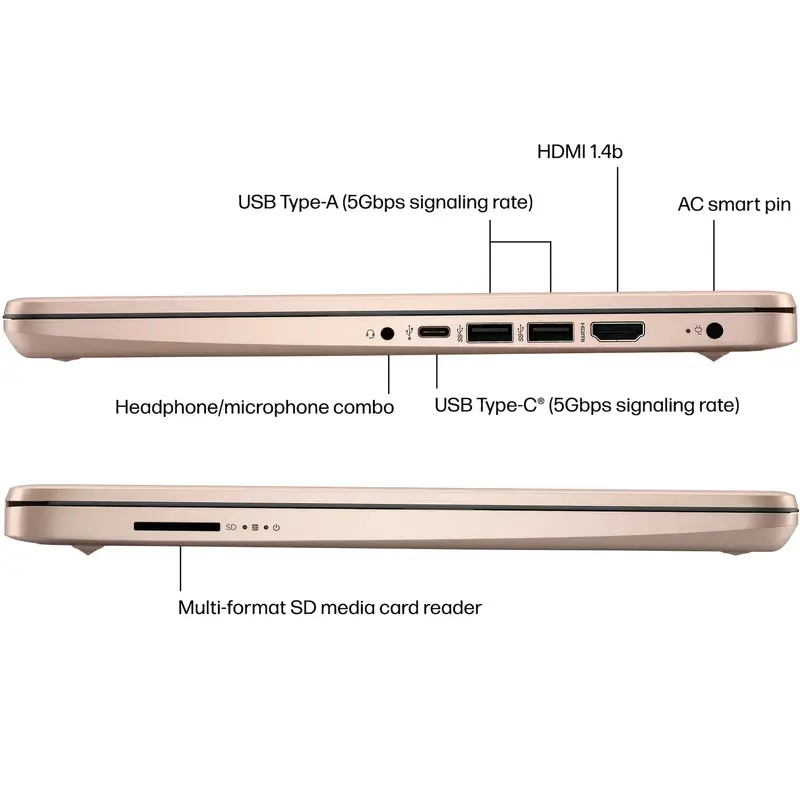14 light laptop computer 4gb 256gb storage 128gb emmc 128gb sd card core n4120 anti glare hd display webcam mode details 6