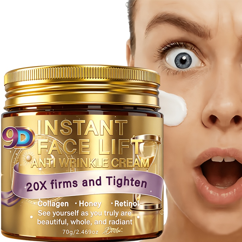 9D * Face Cream * and * Sagging Skin, Leaving It Looking *. * Moisturizing Cream,Wrinkles * Reduced, Deep Moisturizing *., and Contains Retinol, 