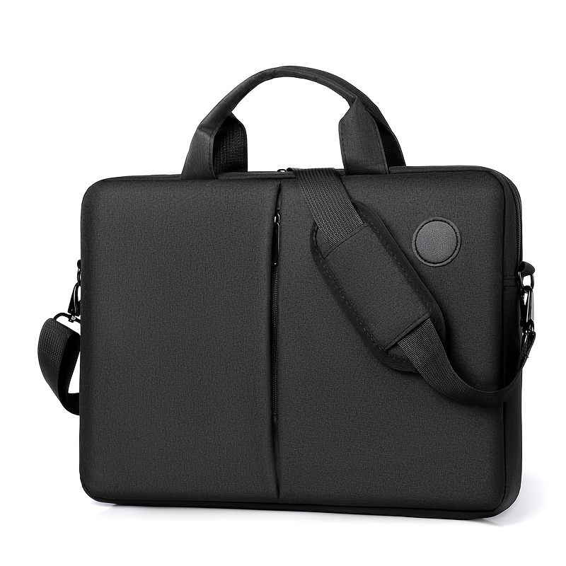TEMU 1pc Men's Business Commuter Laptop Bag (fits 15.6-inch Laptop) Lightweight Men's Handbag Durable Oxford Men's Commuter Shoulder Bag, Wide Strap