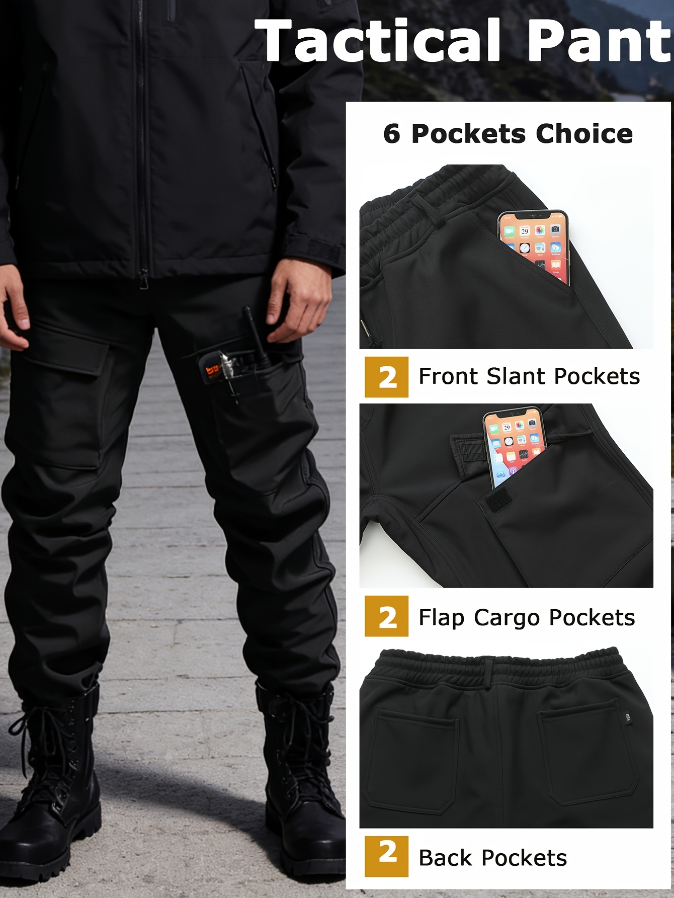 Men's Autumn/Winter Jacket and Pants Set, Multi-Functional