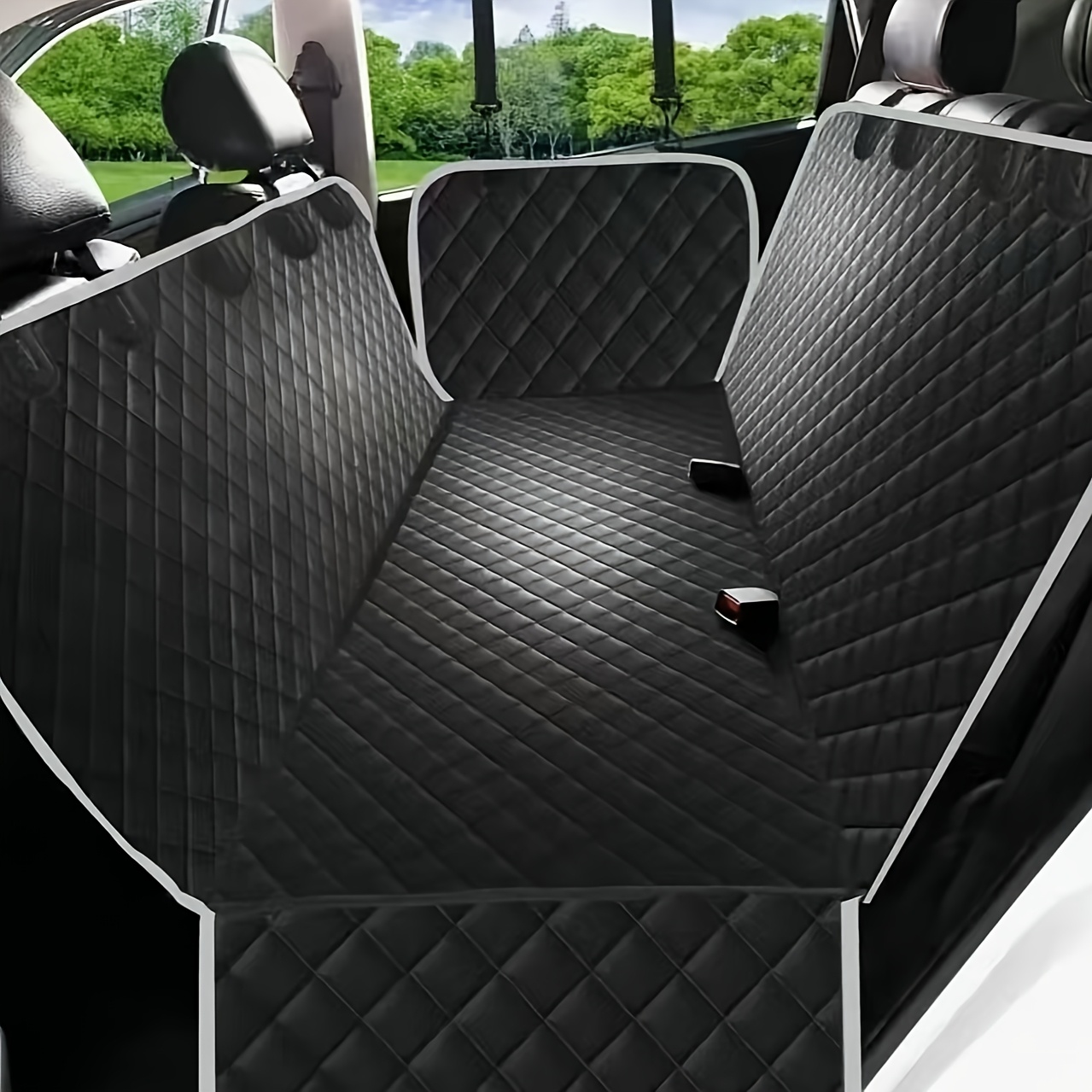 TEMU Housse de protection pour siège arrière de voiture pour chien, protection de siège arrière pour animaux de compagnie, protégez mieux , prévenez