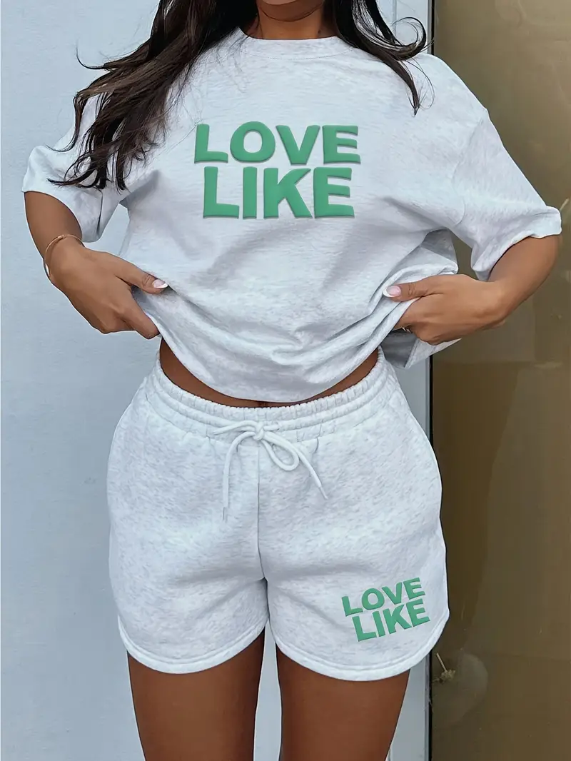 conjunto piezas mujer: camiseta verano estampado en espuma Temu