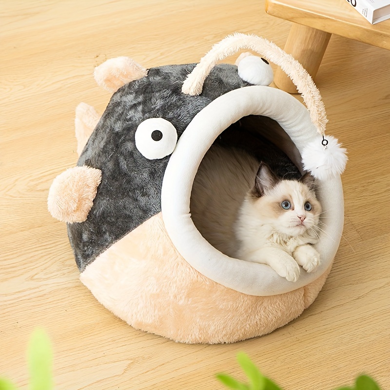 super soft and comfortable cartoon cat hole bed insulated kitten bed warm and comfortable easy to assemble suitable for   Product details 1