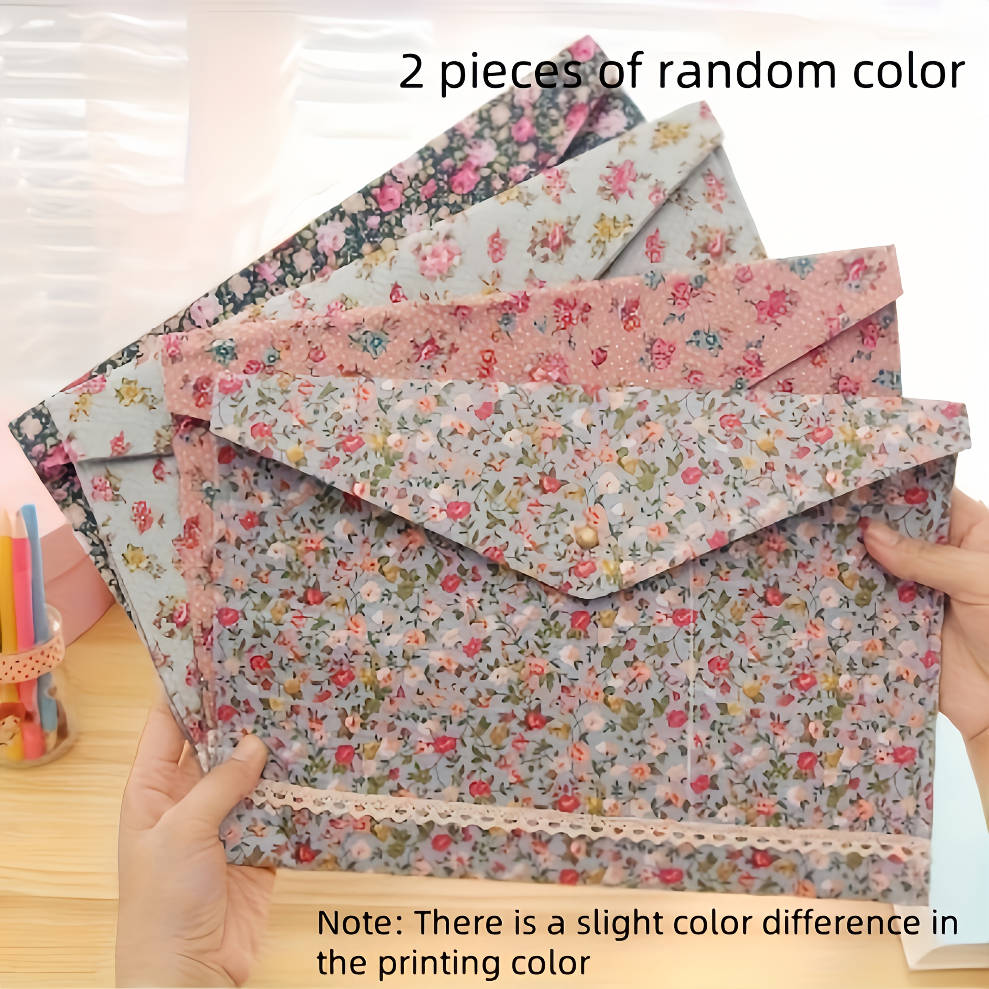 2/4pcs Document Organizers - High-quality Fashion Printed Design | Large Capacity Office, Home, And School Document And Receipt Storage