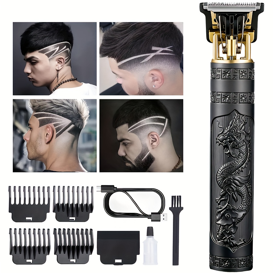 TEMU Men's Electric Hair Clippers For Home Use, Usb Rechargeable, Oil-headed Carving Razor, Bald Hair Clippers, Perfect Gift For And Husbands