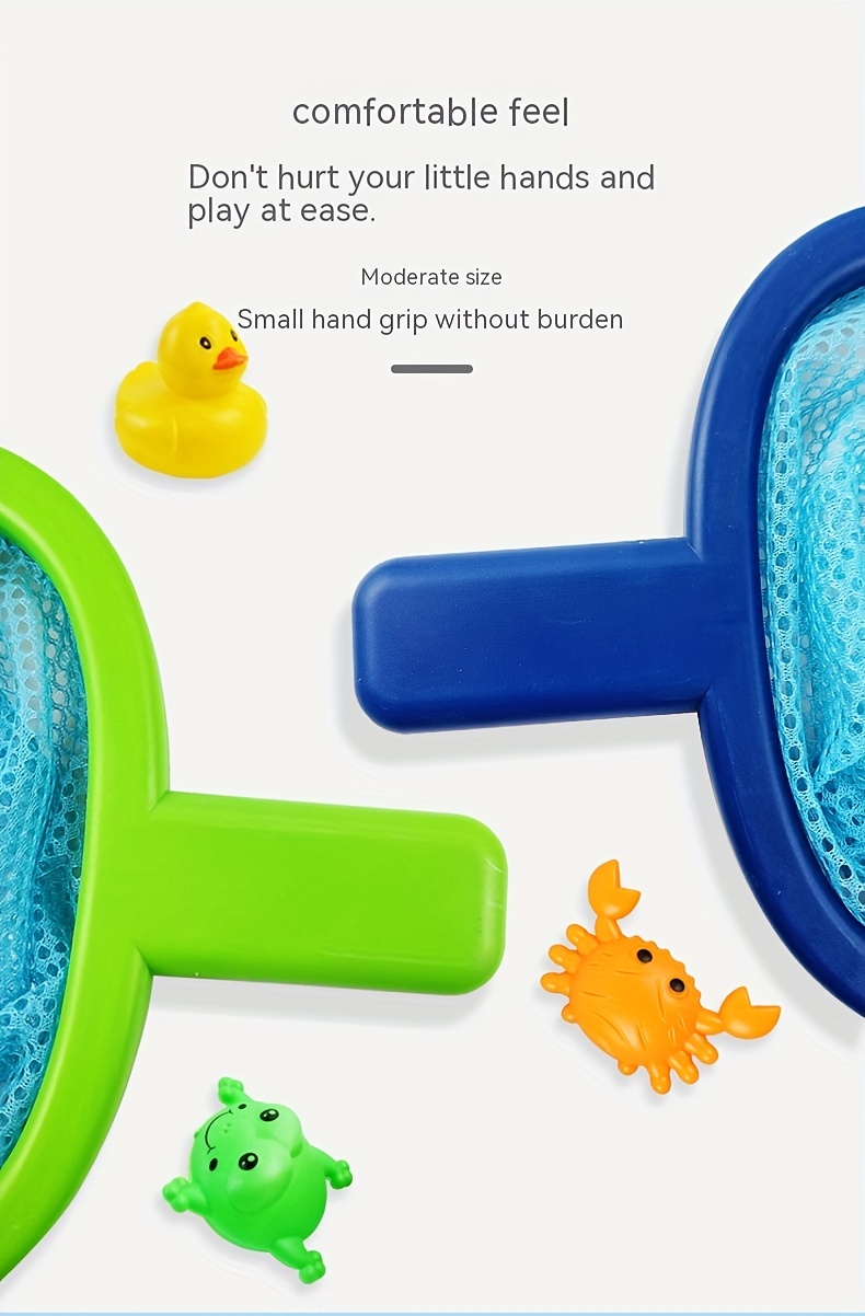       plastic water play set with fishing net animal toys for boys and girls details 4