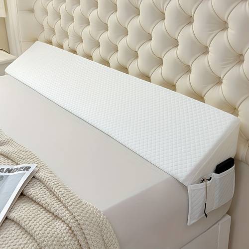 wedge shaped pillow for the bed a mattress filler that closes of 0 7 inches between your headboard and mattress or wall ideal for use as a backrest while sleeping