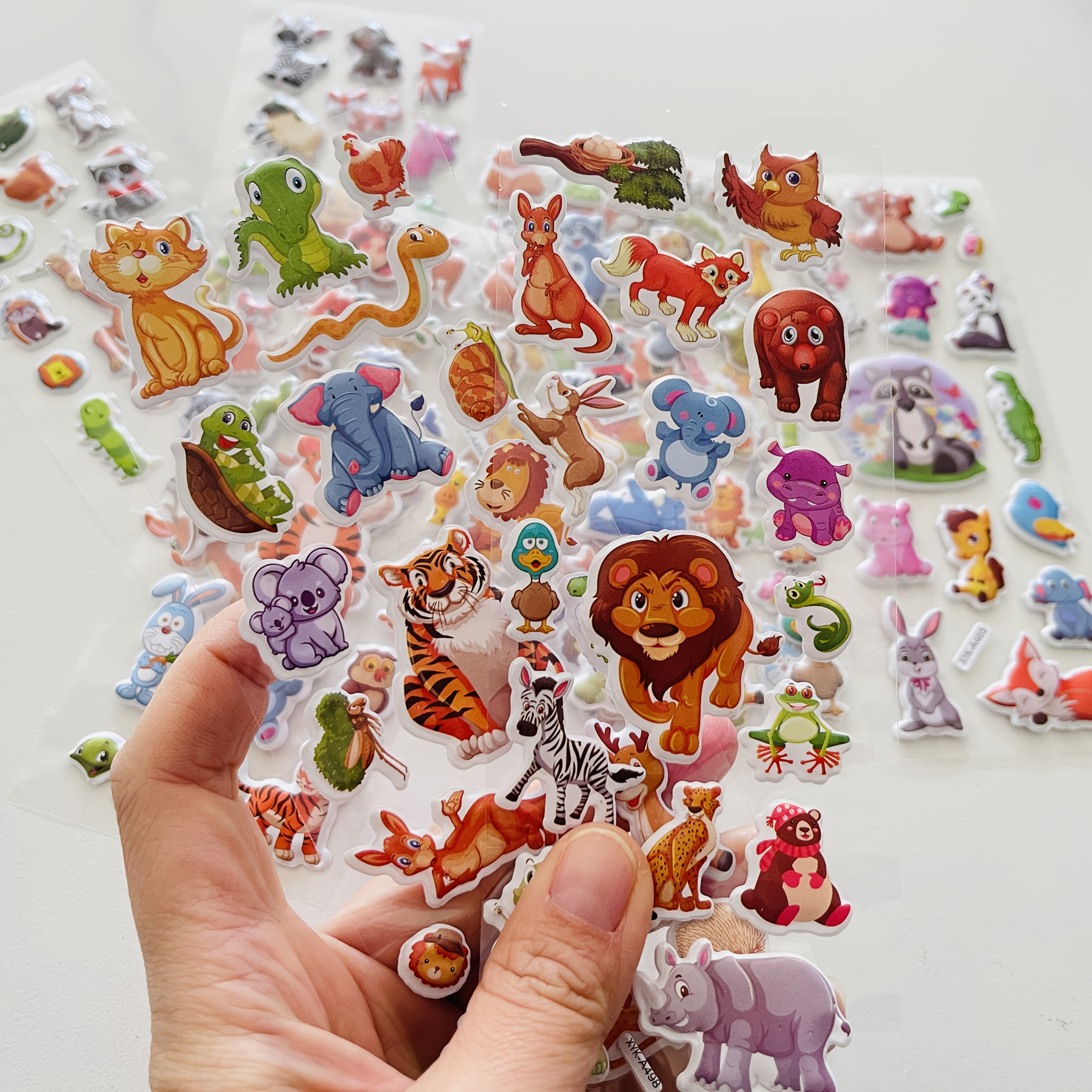 item picture 10     stickers with deer lion giraffe monkey and tiger patterns stickers for art and crafts   and material stickers for kettles bags suitcases roller skating and cycling water bottles helmets bicycle racks