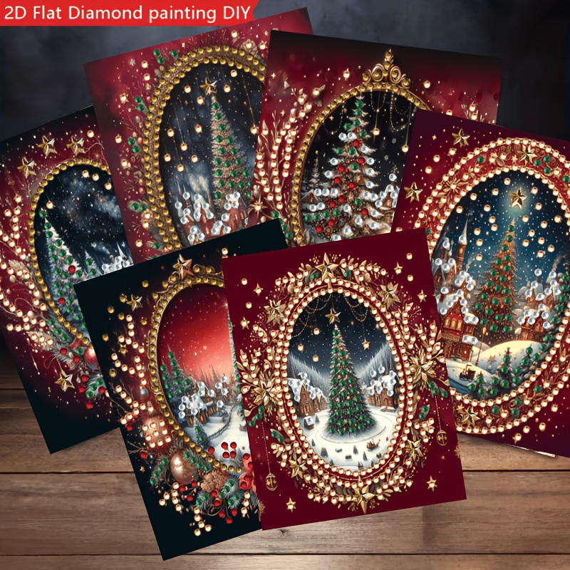 diamond painting christmas cards sold on Temu United States